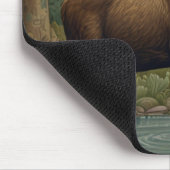 Rustikales Elchwald verzauberter Wald Mousepad (Ecke)