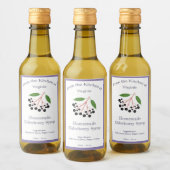 Rustikales Elderbernsirup Flaschenetikett Weinetikett (Flaschen)