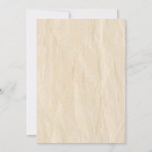 Rustikales Elegance Custom Foto Einladung (Rückseite)