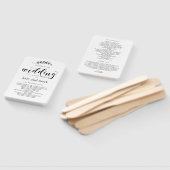 Rustikales Elegance EDITABLE COLOR Hochzeitsprogra Fächer (Non-assembled)