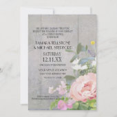 Rustikales Elegant Einladung (Vorderseite)