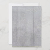 Rustikales Elegant Einladung (Rückseite)