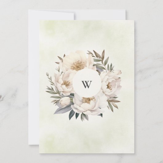 Rustikales Elegant Greenery Weißes Brautparty Einladung (Rückseite)