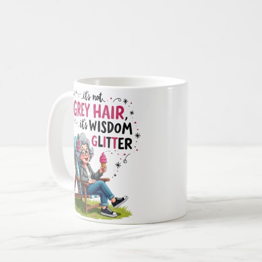 Rustikales Elegant Großmutter Kaffeetasse (Vorderseite Links)