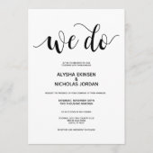 Rustikales Elegant machen wir Einladungs-Karte Programm (Vorderseite)