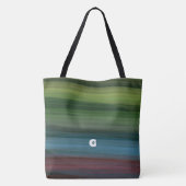 Rustikales Elegant Multicolor Aquamarin Tasche (Rückseite)
