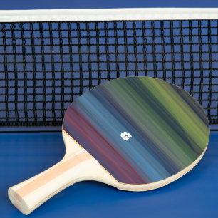 Rustikales Elegant Multicolor Aquamarin Tischtennis Schläger