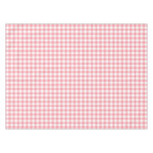 Rustikales Elegant Pink Gingham Kariert Tischdecke (Vorderseite (Horizontal))