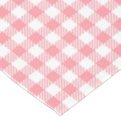 Rustikales Elegant Pink Gingham Kariert Tischdecke (Schrägansicht)