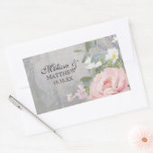 Rustikales Elegant Rechteckiger Aufkleber (Umschlag)