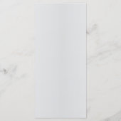 Rustikales elegantes 3D-Blumenmenü Menükarte (Rückseite)