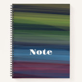 Rustikales Elegantes Aquamarin Notizblock (Vorderseite)