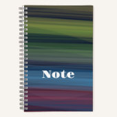 Rustikales Elegantes Aquamarin Notizblock (Vorderseite)