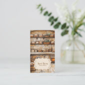 Rustikales Elegantes Backen Visitenkarte (Stehend Vorderseite)