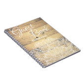 Rustikales elegantes Bauernhaus Mandala Gästebuch Notizblock (Rechte Seite)