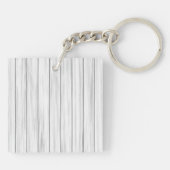 Rustikales elegantes Blumendesign Schlüsselanhänger (Rückseite)