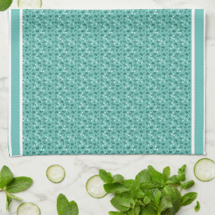 Rustikales Elegantes Blumenmuster Geschirrtuch
