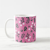 Rustikales Elegantes Blumenmuster Kaffeetasse (Links)