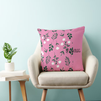 Rustikales Elegantes Blumenmuster Kissen