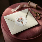 Rustikales Elegantes Boho Ice Cream Brautparty Dan Runder Aufkleber