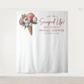 Rustikales Elegantes Brautparty Wandteppich (Vorderseite)