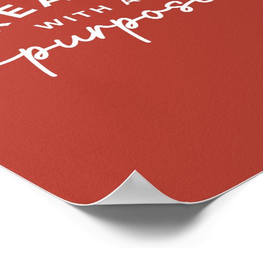 Rustikales, elegantes Christliches Zitat Poster (Ecke)