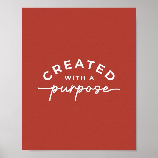 Rustikales, elegantes Christliches Zitat Poster (Vorne)