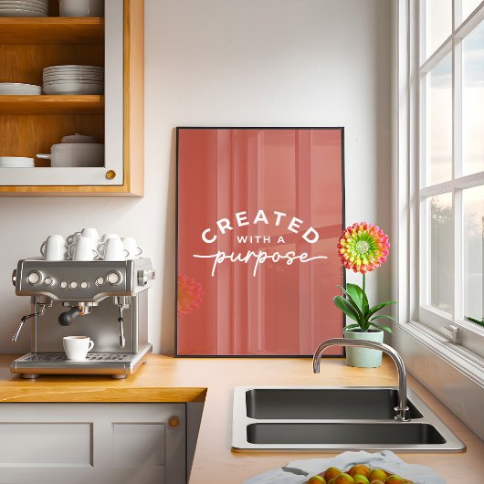 Rustikales, elegantes Christliches Zitat Poster