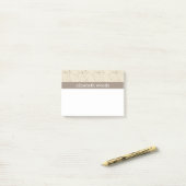 Rustikales elegantes Dots-Muster Post-it Klebezettel (Auf Schreibtisch)