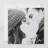 Rustikales, elegantes Foto für Hochzeiten Einladung (Rückseite)