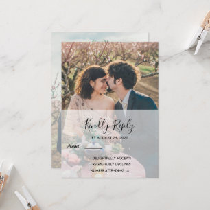 Rustikales, elegantes Foto Land Wedding UAWG Einladung