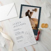 Rustikales Elegantes Hochzeitsempfang Einladung