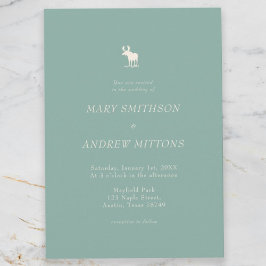 Rustikales Elegantes Hochzeitsfest Einladung