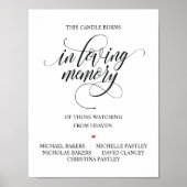 Rustikales Elegantes Hochzeitszertifikat Poster (Vorne)