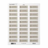 Rustikales, elegantes Monogram, Floral Beige Burla (Vorne)