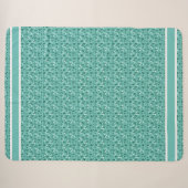 Rustikales elegantes Muster Sherpadecke (Vorderseite (Horizontal))