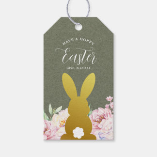 Rustikales Elegantes Ostern Personalisiert Geschenkanhänger