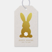 Rustikales Elegantes Ostern Personalisiert Geschenkanhänger (Rückseite)