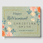 Rustikales Elegantes Party für die Aquarellbilder Gästebuch (Vorderseite)