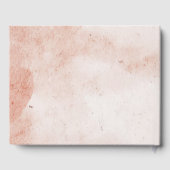 Rustikales Elegantes Rosa Foto Hochzeit Gästebuch (Rückseite)