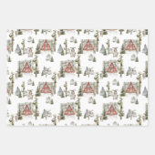 Rustikales Elegantes Snowy Winter | Weihnachtsfeie Geschenkpapier Set (Vorderseite 3)