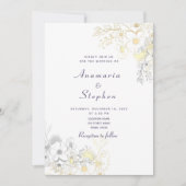 Rustikales Elegantes Vintages Hochzeitsfest Einladung (Vorderseite)