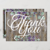 Rustikales Elegantes Weiß Typografy Foto Wedding (Vorne/Hinten)