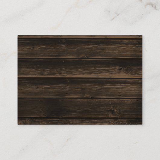 Rustikales Elephant Boy Diaper Raffle Ticket Begleitkarte (Rückseite)