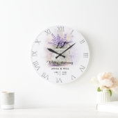 Rustikales Elftklassehaus Große Wanduhr (Zuhause)