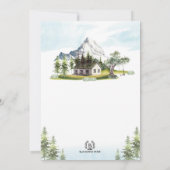 Rustikales Engagement für den Bergwald Einladung (Rückseite)