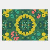 Rustikales Englisch Folk Kariert Gift Wrap Geschenkpapier Set (Vorderseite 2)