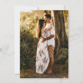 Rustikales erdfarbenes Boho-Foto Save the Date Einladung (Rückseite)