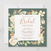 Rustikales, erdgeschmeidiges Brautparty Einladung (Vorderseite)