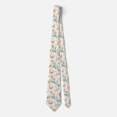 Rustikales, erdverbundenes Boho-Mond-Blumenmuster Krawatte (Vorderseite)